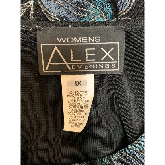 Alex Evenings 2-Piece Womens Floral Print Jacket & Tank Set 1X - Picture 9 of 9